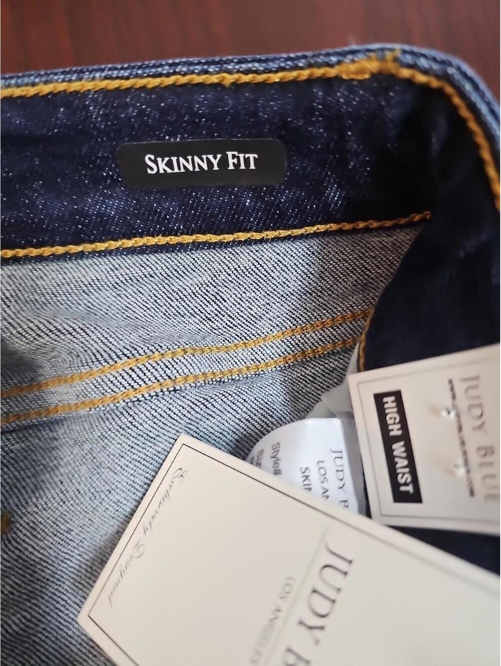 Judy Blue JB82253DK Dark Wash High Rise Skinny Jeans Sz 0/24 Non Distressed  NWT - Picture 6 of 9